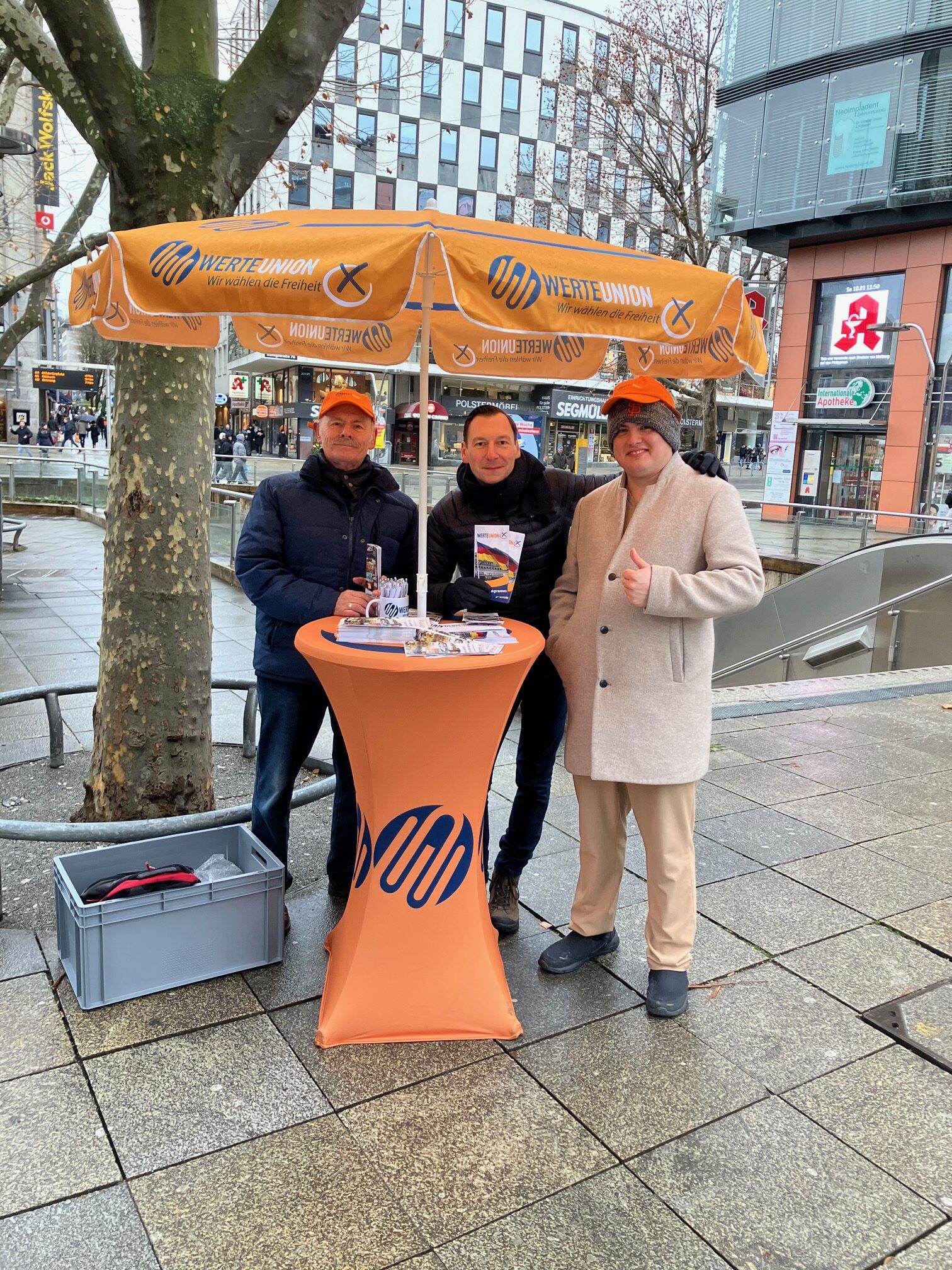 Stuttgart Infostand WerteUnion